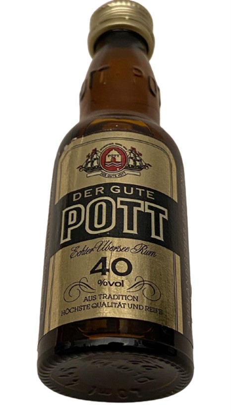 DER GUTE POTT 40 ML MİNYATÜR İÇKİ ROM ŞİŞESİ KAPAGI ACILMAMIŞ DOLU KOLEKSİYON
