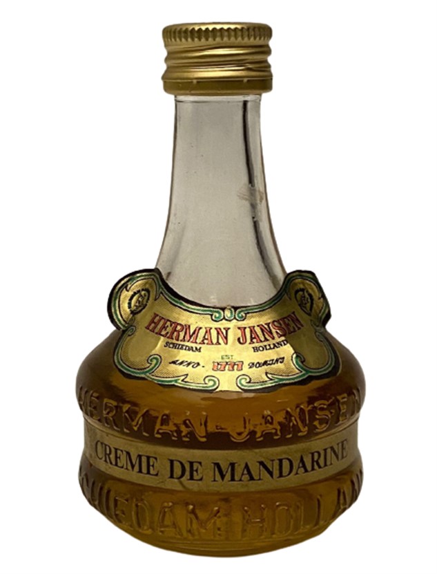 HERMAN JANSEN CREME DE MANDARINE 50 ML MİNYATÜR İÇKİ LİKÖR ŞİŞESİ KAPAGI ACILMAMIŞ DOLU KOLEKSİYON