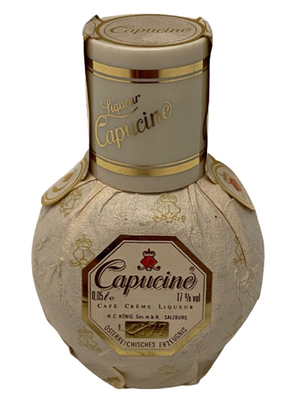 LIQUEUR CAPUCINO CAFE CREME 50 ML MİNYATÜR İÇKİ LİKÖR ŞİŞESİ KAPAGI ACILMAMIŞ DOLU KOLEKSİYON