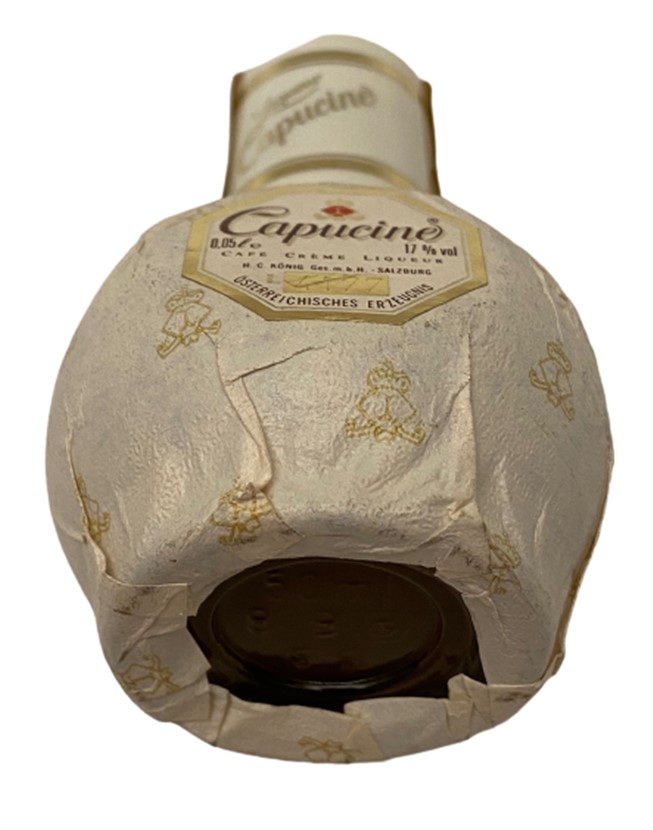 LIQUEUR CAPUCINO CAFE CREME 50 ML MİNYATÜR İÇKİ LİKÖR ŞİŞESİ KAPAGI ACILMAMIŞ DOLU KOLEKSİYON