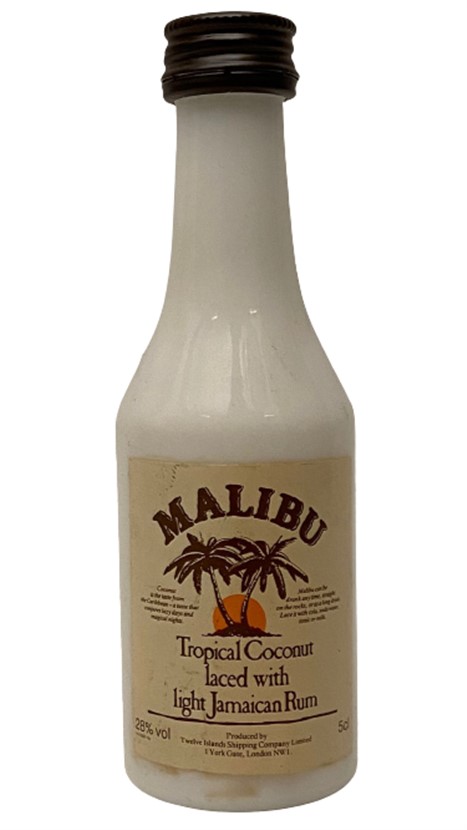 MALIBU JAMAICAN RUM 50 ML MİNYATÜR İÇKİ ROM ŞİŞESİ KAPAGI ACILMAMIŞ DOLU KOLEKSİYON