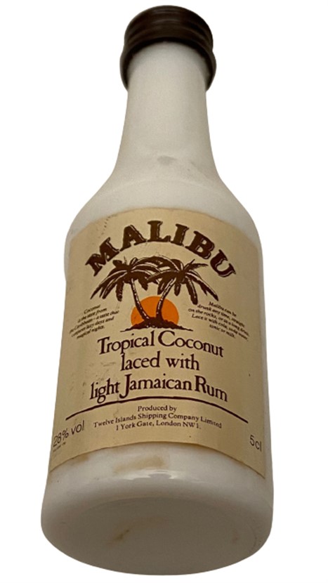 MALIBU JAMAICAN RUM 50 ML MİNYATÜR İÇKİ ROM ŞİŞESİ KAPAGI ACILMAMIŞ DOLU KOLEKSİYON