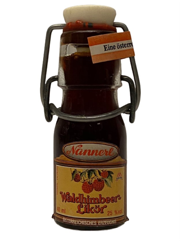 NANNERL WALDHİMBEER LİKÖR 40 ML MİNYATÜR İÇKİ LİKÖR ŞİŞESİ KAPAGI ACILMAMIŞ DOLU KOLEKSİYON