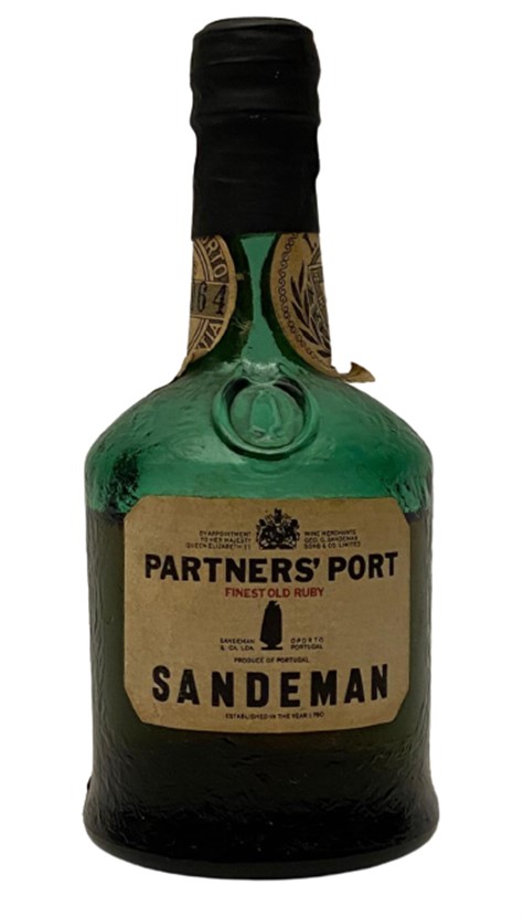 PARTNERS PORT SANDEMAN FINEST OLD RUBY 50 ML MİNYATÜR İÇKİ LİKÖR ŞİŞESİ KAPAGI ACILMAMIŞ DOLU KOLEKSİYON