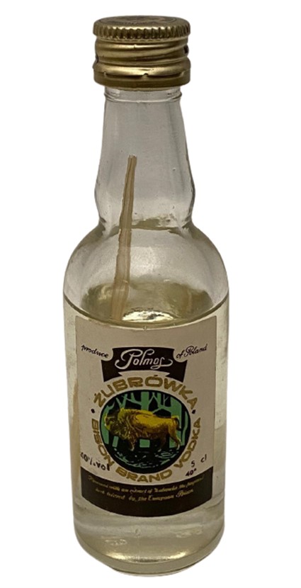 POLMOS ZUBROWKA BISON BRAND VODKA 50 ML MİNYATÜR İÇKİ VOTKA ŞİŞESİ KAPAGI ACILMAMIŞ DOLU KOLEKSİYON
