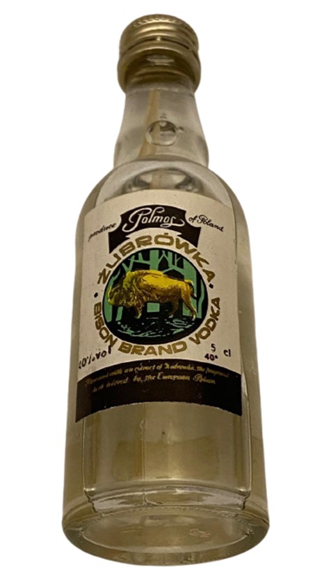 POLMOS ZUBROWKA BISON BRAND VODKA 50 ML MİNYATÜR İÇKİ VOTKA ŞİŞESİ KAPAGI ACILMAMIŞ DOLU KOLEKSİYON