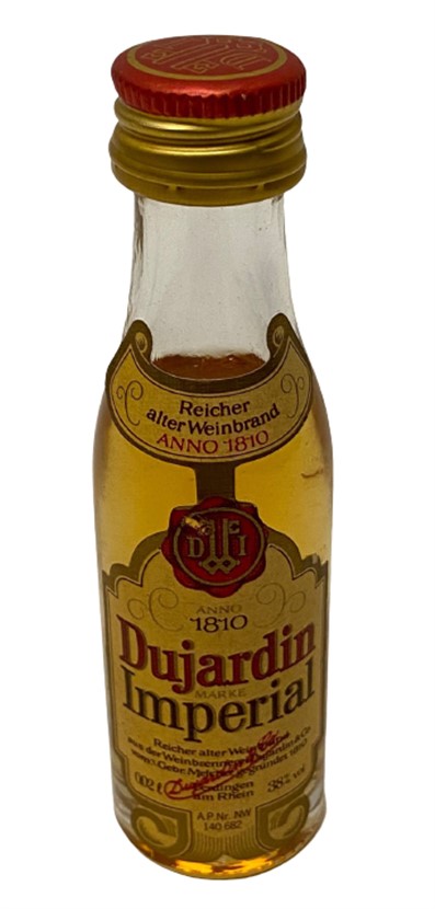 DUJARDİN IMPERIAL 20 ML MİNYATÜR İÇKİ BRANDY ŞİŞESİ KAPAGI ACILMAMIŞ DOLU KOLEKSİYON