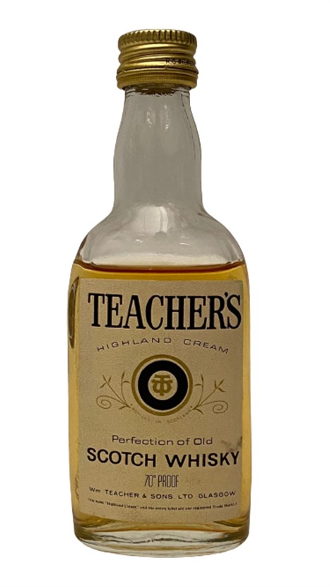 TECHER'S SCOTCH WHISKEY 50 ML MİNYATÜR İÇKİ VİSKİ ŞİŞESİ KAPAGI ACILMAMIŞ DOLU KOLEKSİYON