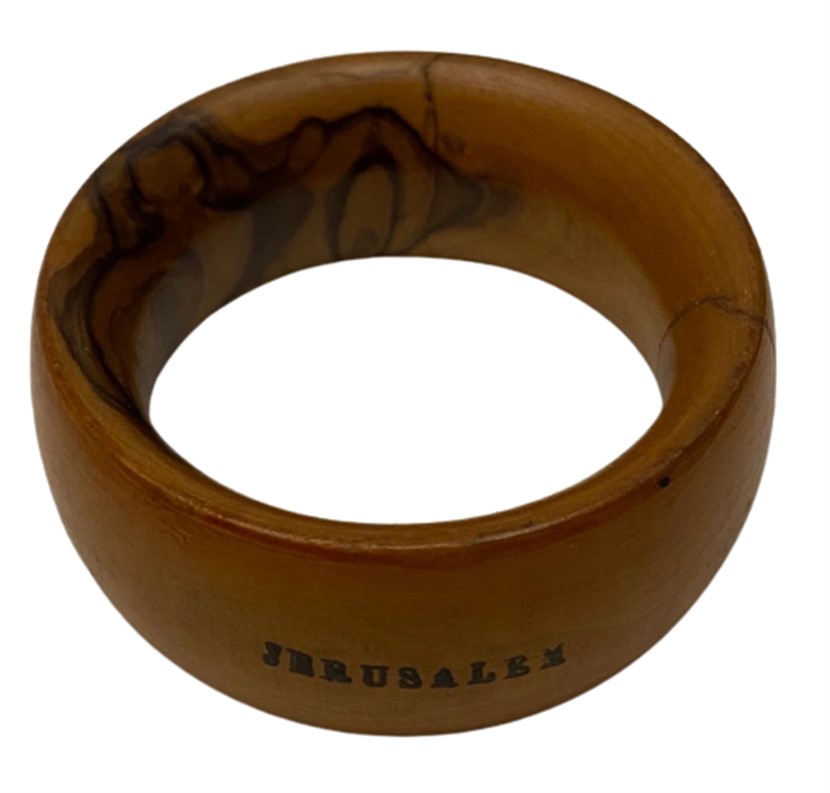 1960 JERUSALEM EL BOYAMA İŞÇİLİKLİ AHŞAPDAN YAPILMA EL TORNASINDA CEKİLMİŞ CORAP KACIGI TAMİR ONARIM İÇİN KULLANILAN YUMURTA