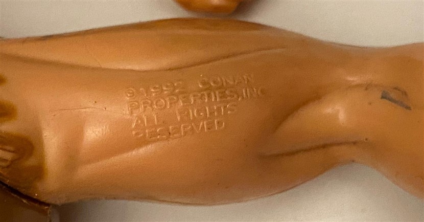 1992 CONAN PROPERTİES INC. BARBAR CONAN HAREKETLİ FİGÜR KOLEKSİYON OYUNCAK 