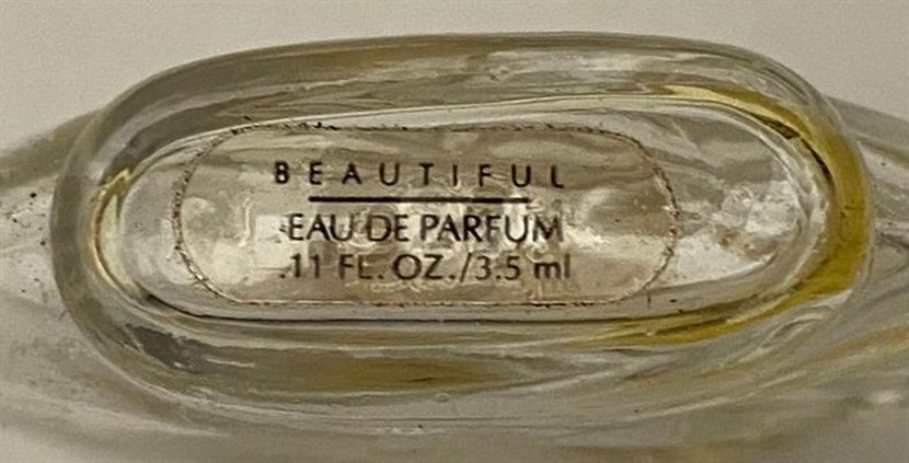 MİNYATUR EAU DE PARFUM BEAUTIFUL 3.5 ML MİNYATÜR BOY GÜL KAPAKLI CAM PARFÜM ŞİŞESİ