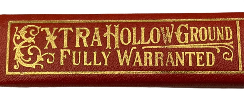 1950 ORİJİNAL KENDİ KUTUSUNDA KULLANILMAMIŞ 0 EXTRA HOLLOW GROUND FULLY WARRANTED BEYAZ BAKALİT SAPLI USTURA