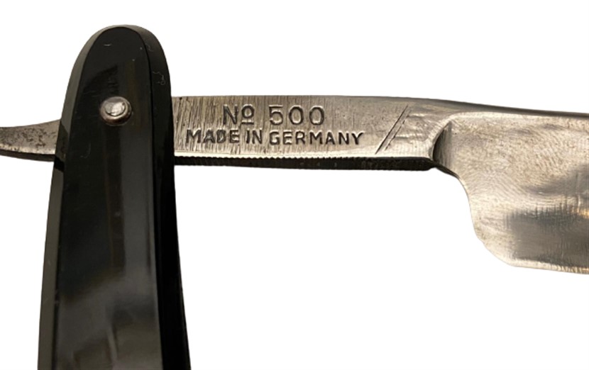 1950 ORİJİNAL KENDİ KUTUSUNDA KULLANILMAMIŞ 0  EXTRA HOLLOW GROUND FULLY WARRANTED SİYAH BAKALİT SAPLI USTURA