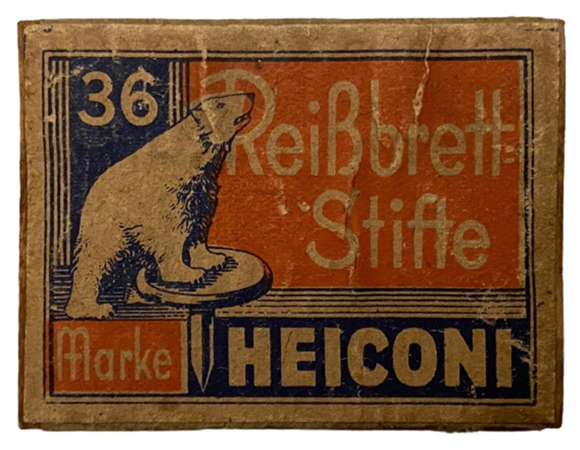 1920 REİSSBRETT STİFTE HEICONI ORİJİNAL KARTON KUTUSUNDA RAPTİYE