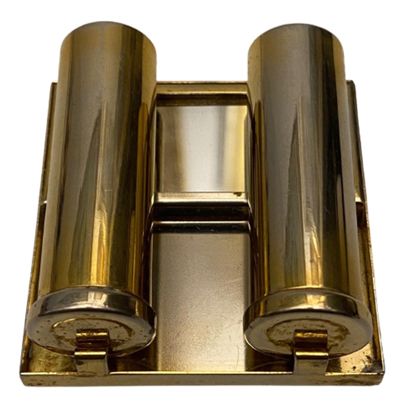 1950 GERMANY EIN GOLDEN SEAL GOBLEN İŞLEMELİ AYNALI CİFT RUJ  KOYULAN CANTA İÇİ MAKYAJ TAKIMI