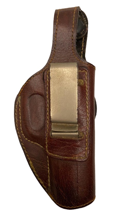 EL DİKİM KOSELE DERİ CELİK KEMERE GECME TOKALI  TABANCA SİLAH KILIFI