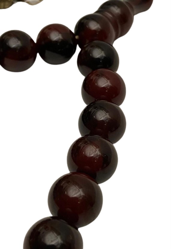 OSMANLI EL TORNA CEKİM  SIKMA KEHRİBAR 33 LUK TESBİH