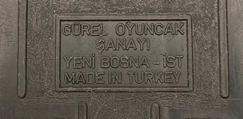 GÜREL TÜRK MALI YERLİ TENEKE OYUNCAK  MAVİ RENKDE TOFAŞ DOĞAN TOTİP TURBO 10 OYUNCAK ARABA