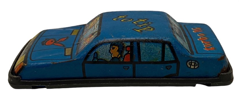 GÜREL TÜRK MALI YERLİ TENEKE OYUNCAK  MAVİ RENKDE TOFAŞ DOĞAN TOTİP TURBO 10 OYUNCAK ARABA