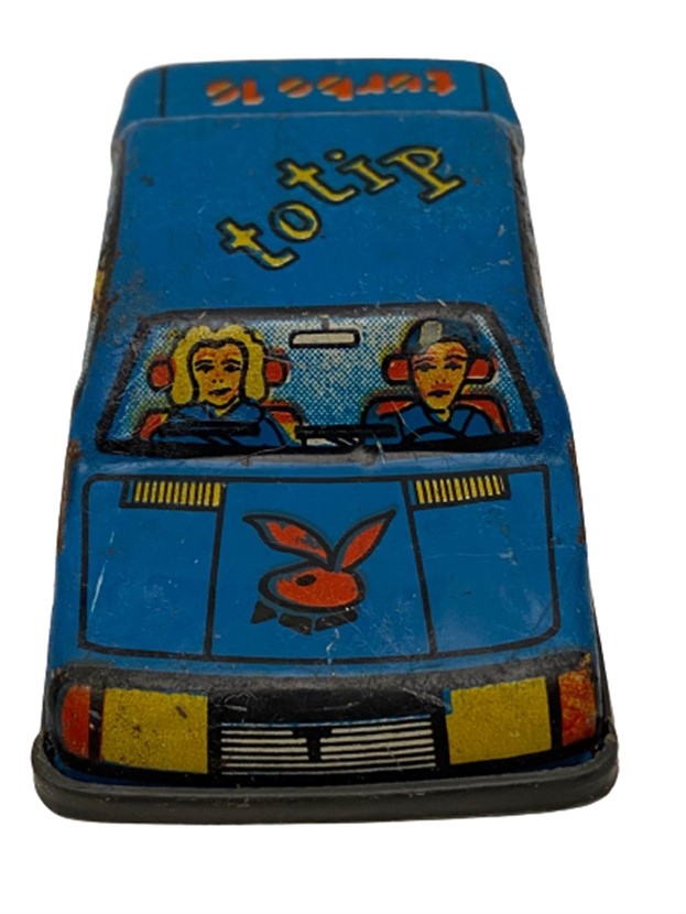 GÜREL TÜRK MALI YERLİ TENEKE OYUNCAK  MAVİ RENKDE TOFAŞ DOĞAN TOTİP TURBO 10 OYUNCAK ARABA