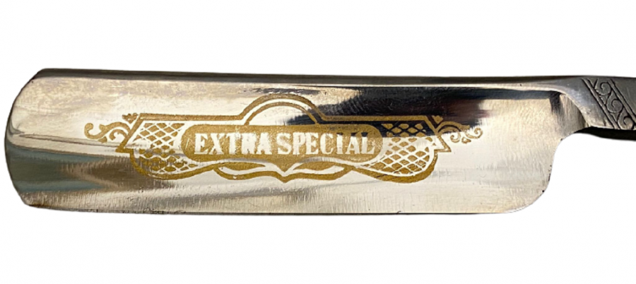 1950 ORİJİNAL KENDİ KUTUSUNDA KULLANILMAMIŞ 0  EXTRA HOLLOW GROUND FULLY WARRANTED SİYAH BAKALİT SAPLI USTURA