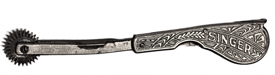 1950 KUMAŞ İŞARET İÇİN KULLANILAN TERZİ İŞARET ÇAKISI CELİK DİŞLİ SINGER 