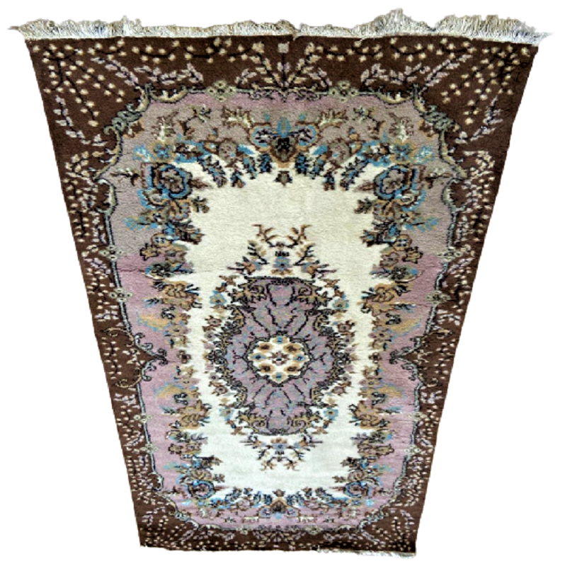 2 ADET COK TEMİZ 1960 YAPIM AYNI DESEN RENK BOYDA DEMİRCİ GÖBEKLİ EL DOKUMA KÖK BOYAMA  SACAKLI YÜN HALI BOYU 210 CM  ENİ 123 CM 