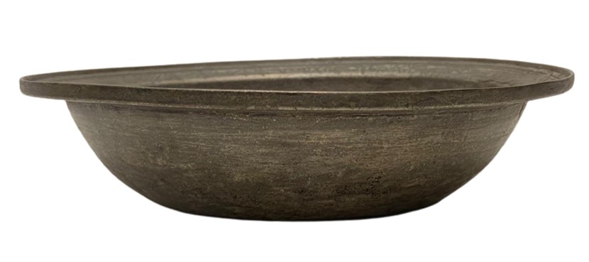 OSMANLI ÜZERİ OSMANLICA KAELEM İŞİ YAZILI ETLİ  BAKIR DERİNLİKLİ SAGAN