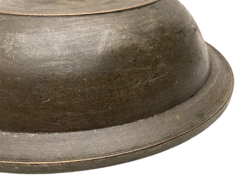 OSMANLI ÜZERİ OSMANLICA KAELEM İŞİ YAZILI ETLİ  BAKIR DERİNLİKLİ SAGAN