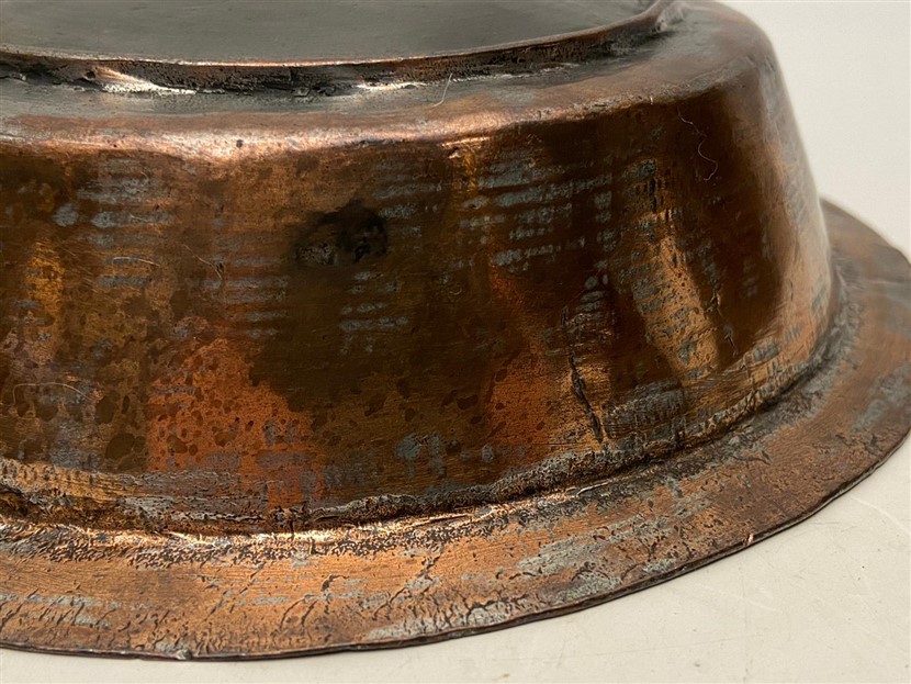 OSMANLI ÜZERİ OSMANLICA KALEM YAZI İŞLEMELİ BRONZ KENARLI SAGAN