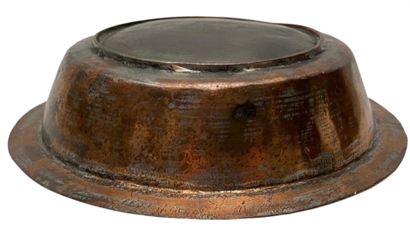 OSMANLI ÜZERİ OSMANLICA KALEM YAZI İŞLEMELİ BRONZ KENARLI SAGAN