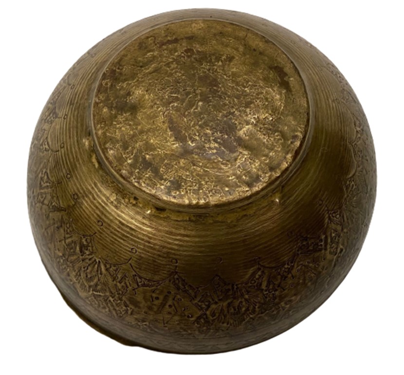 OSMANLI ÜZERİ KALEM İŞLEMELİ PİRİNC KASE 