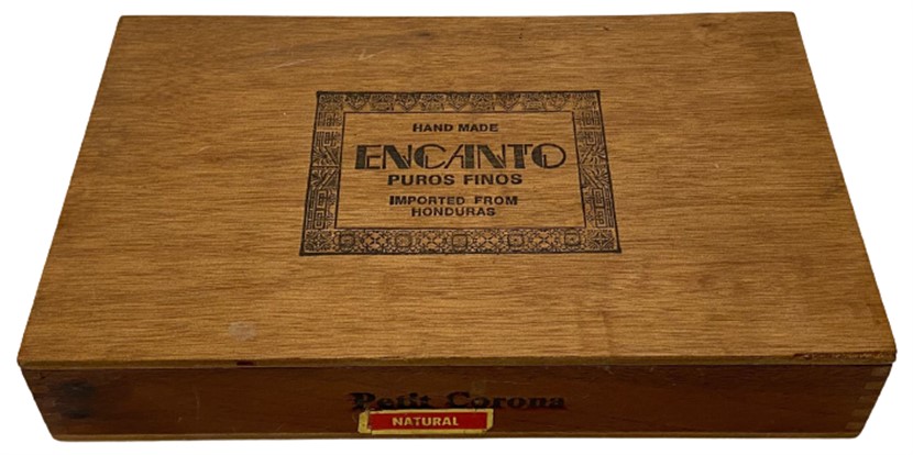 EL YAPIMI HAND MADE ENCANTO PUROS FINOS IMPORTED FROM HONDURAS AHŞAP KAPAKLI İÇERSİ BOŞ PURO KUTUSU