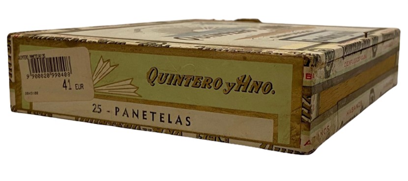 FABRICA DE TABACOS QUINTERE Y HNO CIENFUEGOS 25 Lİ AHŞAP İÇERSİ BOŞ KAPAKLI PURO KUTUSU