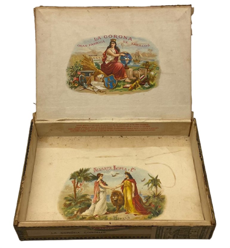 LA CORONO 25 CORONAS CELLO HABANA AHŞAP KÜBA İÇERSİ BOŞ PUROSU KUTUSU