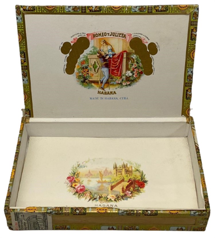 ROMEO Y JULIETA 25 - MILLE FLEURS AHŞAP KAPAKLI İÇERSİ BOK PURO KUTUSU