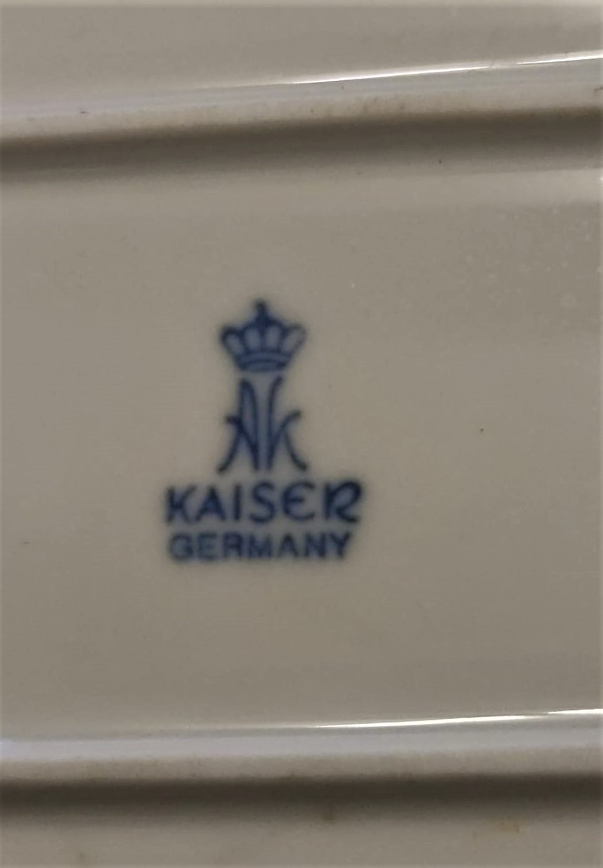 İSA VE HAVARELERİ GERMANY KAISER PORSELEN TEPSİ EL CEKME ALTIN İŞLEME