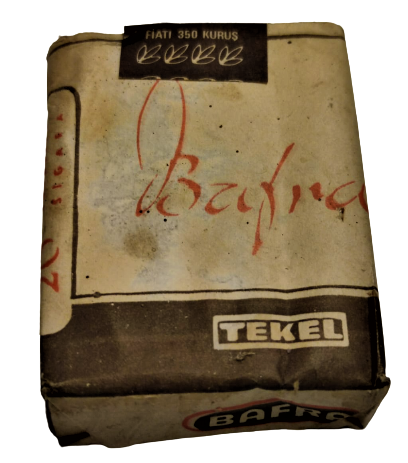 BAFRA 20 YUVARLAK SIGARA 350 KURUŞ KAPAK BANDROLLU TEKEL FİLTRESİZ BAFRA SIGARA PAKEDİ
