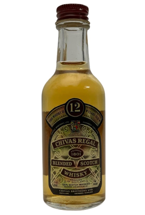 CHIVAS REGAL BLENDED SCOTCH WHISKEY 50 ML MİNYATÜR İÇKİ VİSKİ ŞİŞESİ KAPAGI ACILMAMIŞ DOLU KOLEKSİYON 