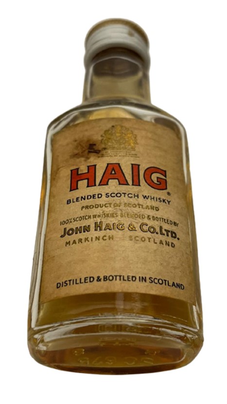 HAIG BLENDED SCOTCH WHISKEY 50 ML MİNYATÜR İÇKİ VİSKİ ŞİŞESİ KAPAGI ACILMAMIŞ DOLU KOLEKSİYON 