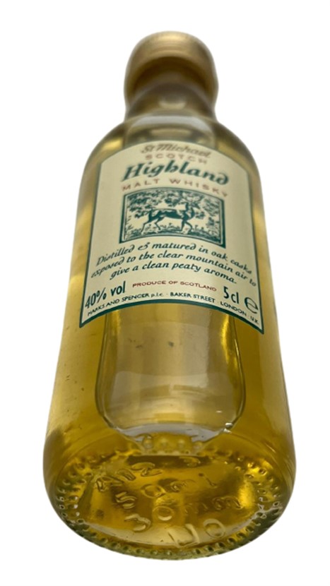 ST MİCHAEL HİGHLAND MALT WHISKEY 50 ML MİNYATÜR İÇKİ VİSKİ ŞİŞESİ KAPAGI ACILMAMIŞ DOLU KOLEKSİYON 