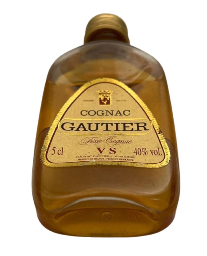 COGNAC GAUTIER 50 ML MİNYATÜR İÇKİ KONYAK PLASTİK  ŞİŞE KAPAGI ACILMAMIŞ DOLU KOLEKSİYON 