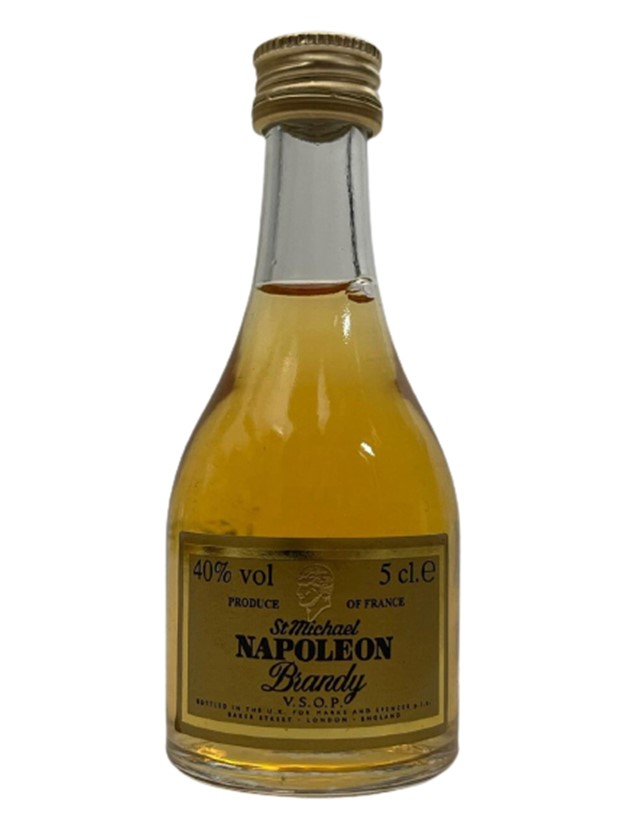 FRANCE ST MİCHAEL NAPOLEON BRANDY 50 ML MİNYATÜR İÇKİ BRANDY ŞİŞESİ KAPAGI ACILMAMIŞ DOLU KOLEKSİYON