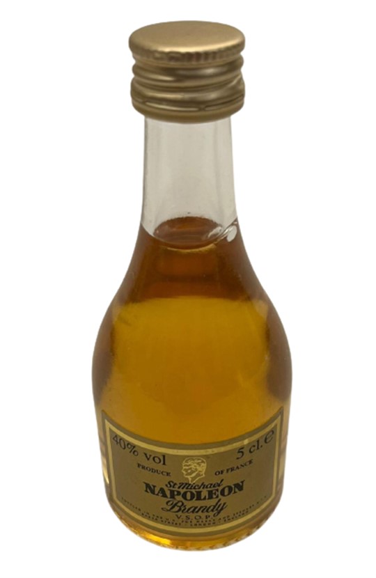 FRANCE ST MİCHAEL NAPOLEON BRANDY 50 ML MİNYATÜR İÇKİ BRANDY ŞİŞESİ KAPAGI ACILMAMIŞ DOLU KOLEKSİYON