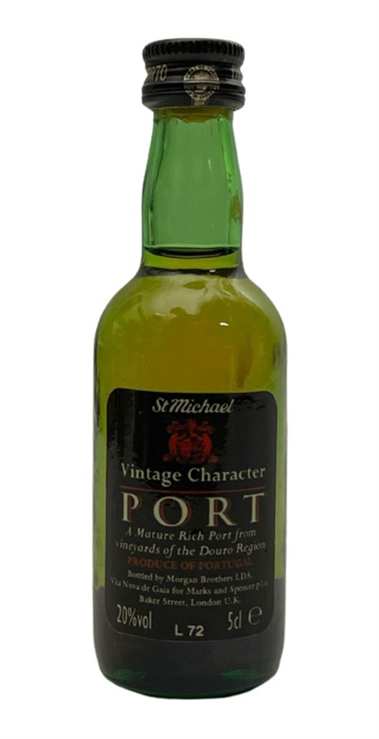 ST MİCHAEL VİNTAGE CHARACTER PORT 50 ML MİNYATÜR İÇKİ LİKÖR ŞİŞESİ KAPAGI ACILMAMIŞ DOLU KOLEKSİYON 