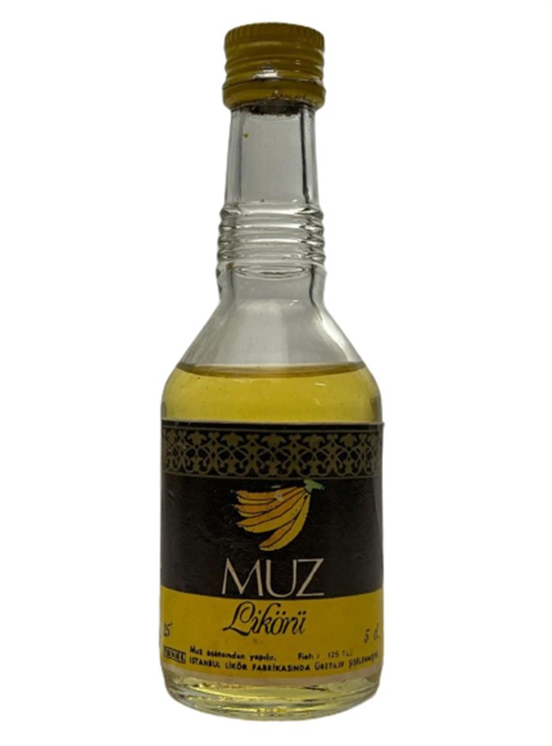 TEKEL MUZ LİKÖRÜ 50 ML MİNYATÜR İÇKİ LİKÖRÜ ŞİŞESİ KAPAGI ACILMAMIŞ DOLU KOLEKSİYON 