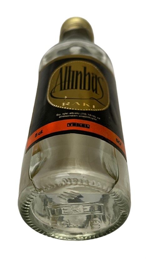 ALTINBAŞ RAKI 50 ML MİNYATÜR İÇKİ RAKI ŞİŞESİ KAPAGI ACILMAMIŞ DOLU KOLEKSİYON 