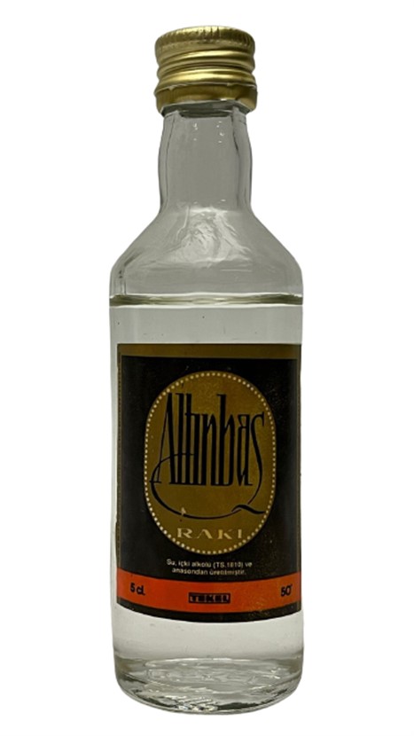 ALTINBAŞ RAKI 50 ML MİNYATÜR İÇKİ RAKI ŞİŞESİ KAPAGI ACILMAMIŞ DOLU KOLEKSİYON 