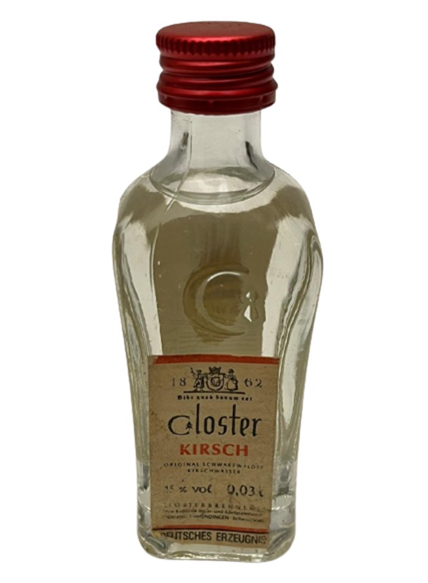 CLOSTER KIRSCH 30 ML MİNYATÜR İÇKİ LİKÖR ŞİŞESİ KAPAGI ACILMAMIŞ DOLU KOLEKSİYON 