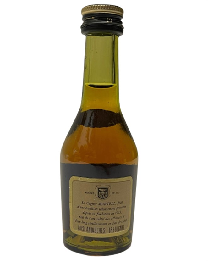 J&F. MARTELL COGNAC 30 ML MİNYATÜR İÇKİ KONYAK ŞİŞESİ KAPAGI ACILMAMIŞ DOLU KOLEKSİYON 